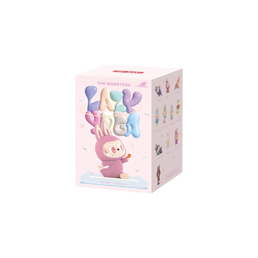 Дизайнерская игрушка Pop Mart Labubu Lazy Yoga Surprise