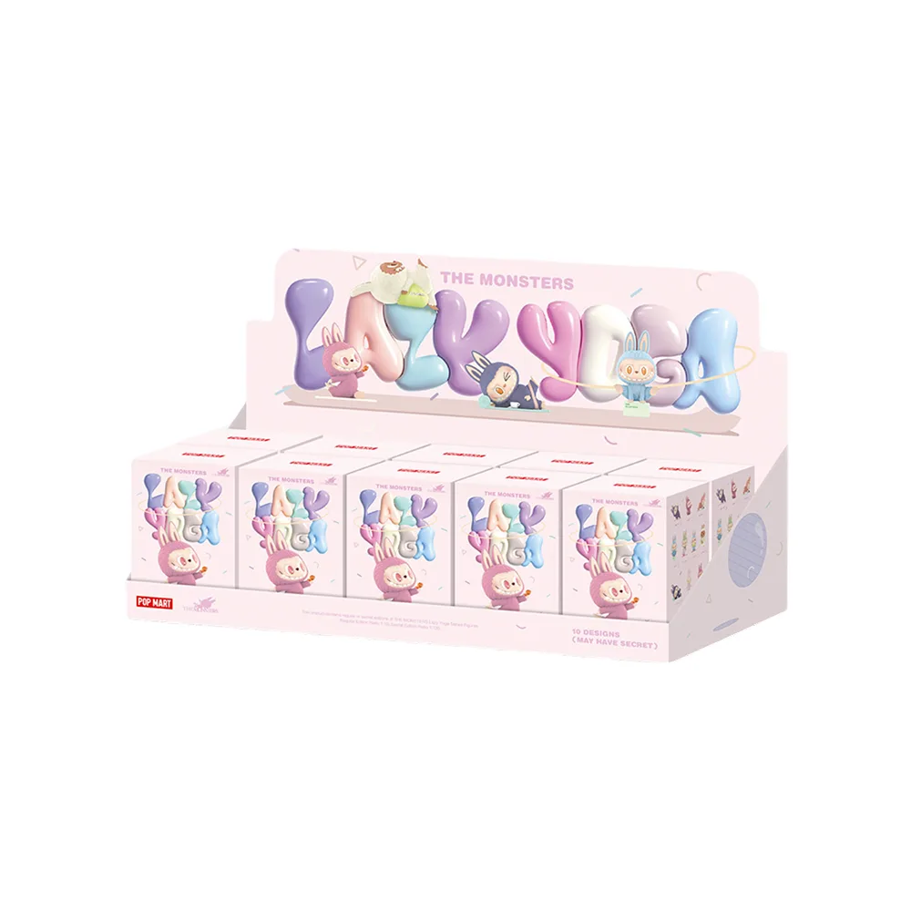 Дизайнерская игрушка Pop Mart Labubu Lazy Yoga Surprise
