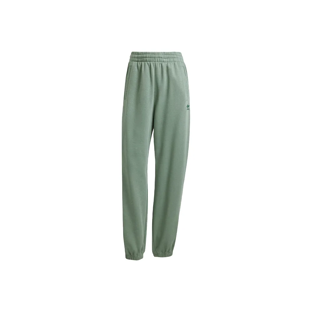 Silgreen Adidas Originals pants, вид спереди, мягкий зеленый оттенок и брендовый знак