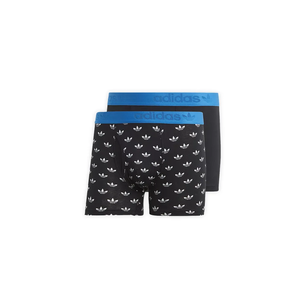 Black Adidas Originals boxers, стильный черный дизайн с контрастным лого