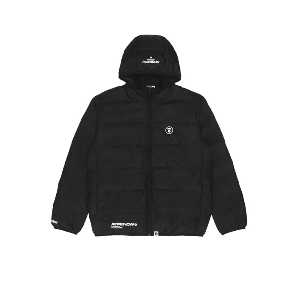 AAPE Black Hooded Down Jacket