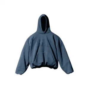 Детская худи Yeezy Gap в темно-синем цвете, вид спереди, фирменный логотип Balenciaga на груди