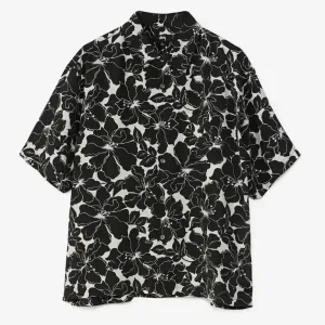 Рубашка Stussy Floral Hawaiian Shirt 'Black'