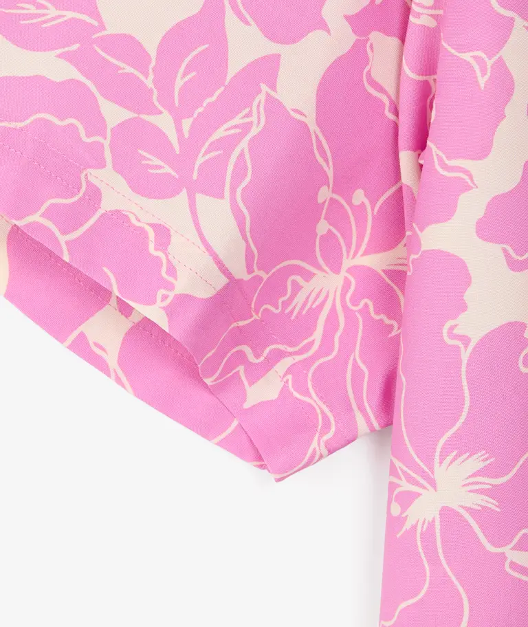 Рубашка Stussy Floral Hawaiian Shirt 'Pink'