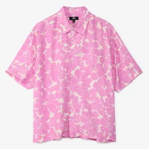 Рубашка Stussy Floral Hawaiian Shirt 'Pink'