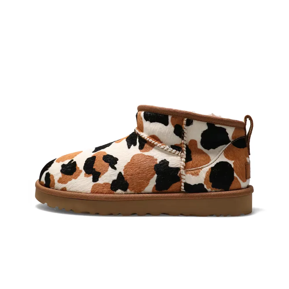 Полусапоги UGG Classic Ultra Mini Boot Chestnut Cow Print (W)