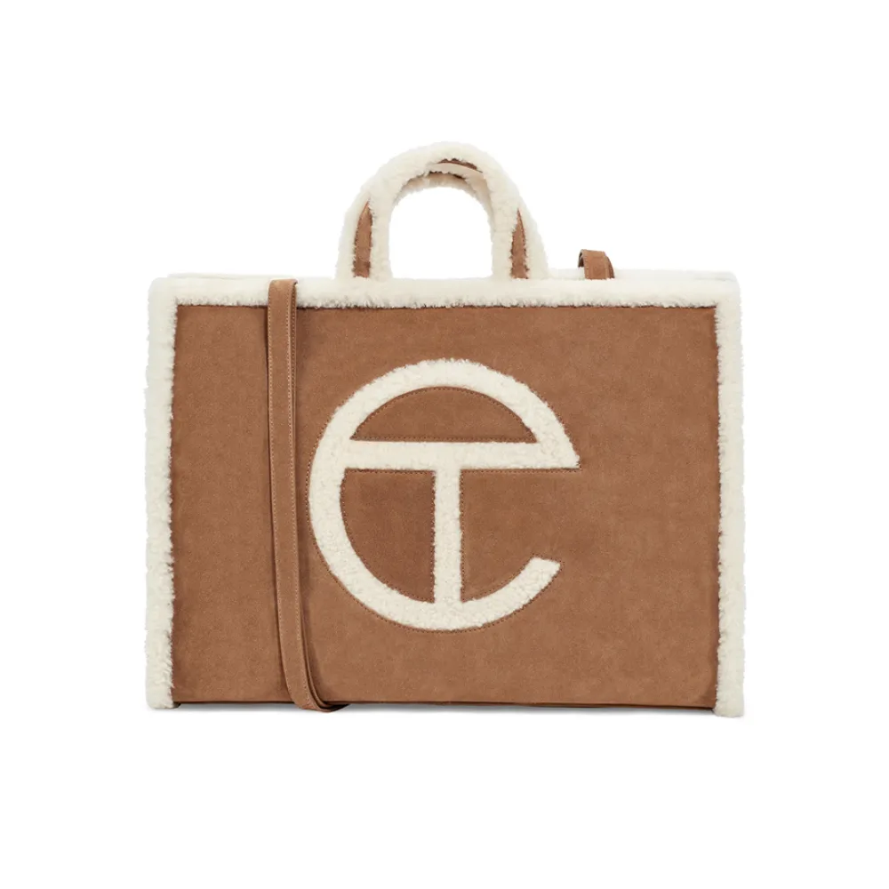 UGG x Telfar Large Shopper Chestnut Bag