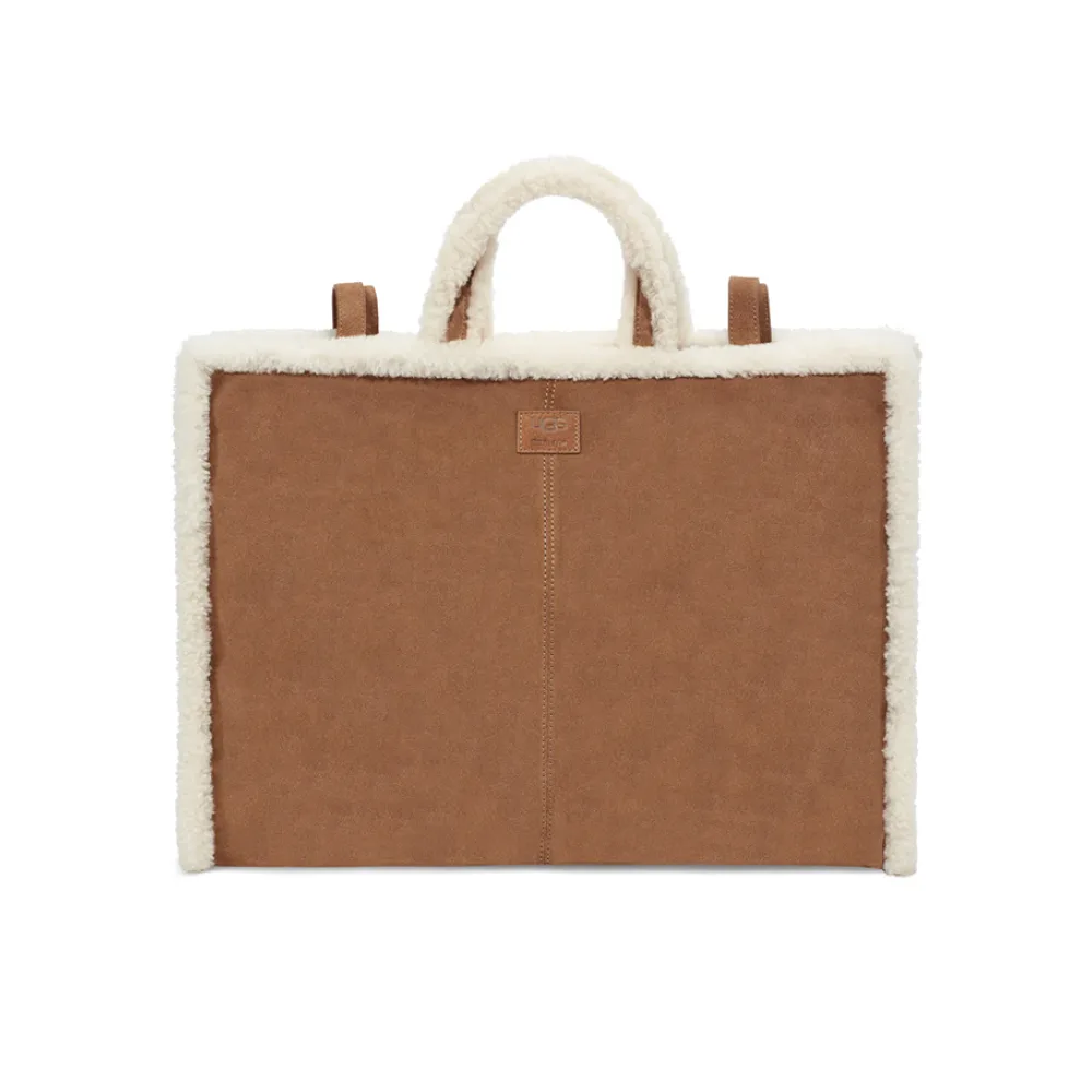 UGG x Telfar Large Shopper Chestnut Bag