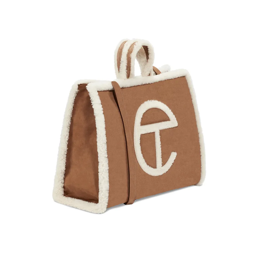 UGG x Telfar Large Shopper Chestnut Bag