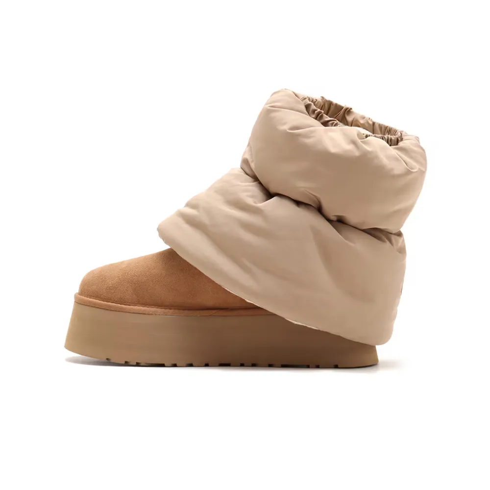 Сапоги UGG Classic Mini Dipper Puffer Boot Amphora/Chestnut