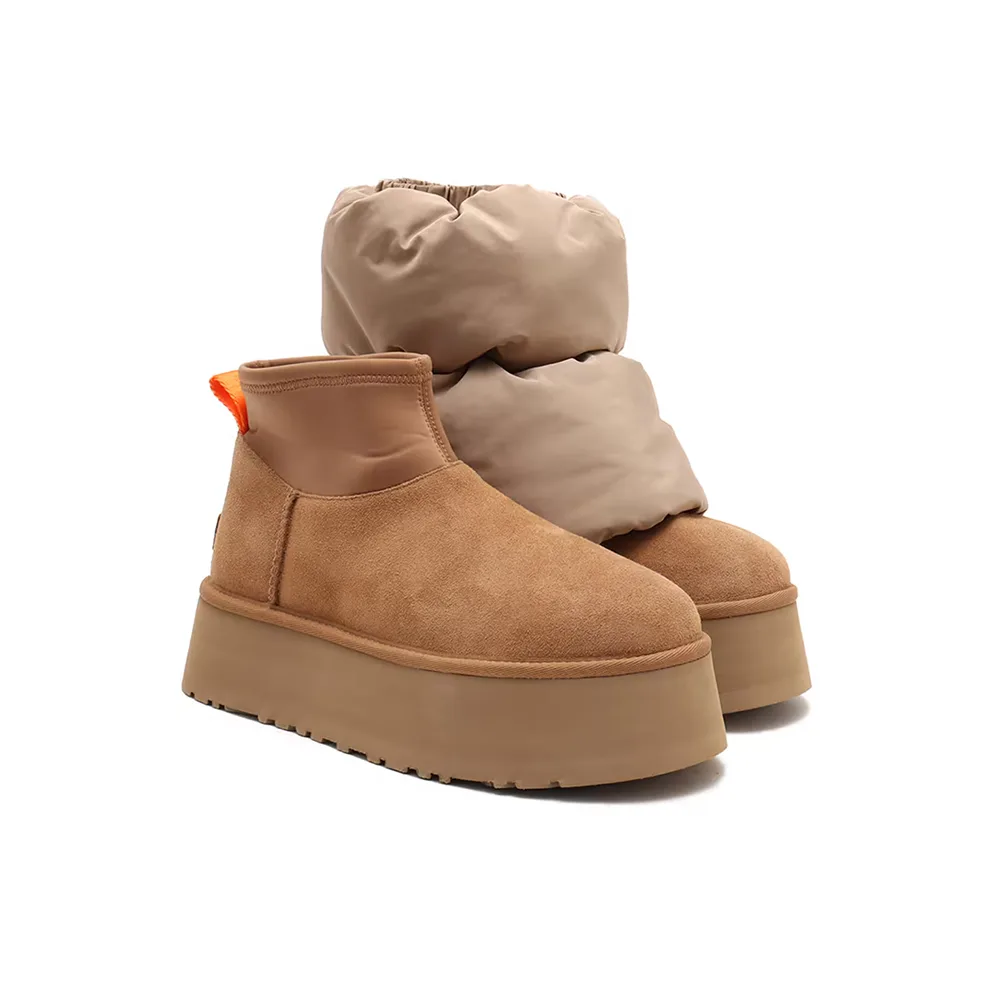 Сапоги UGG Classic Mini Dipper Puffer Boot Amphora/Chestnut