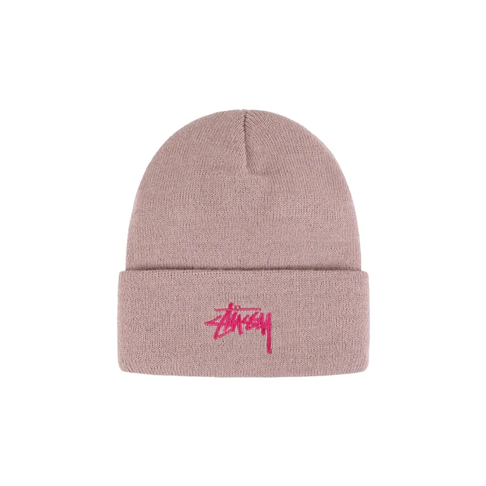 Шапка Stussy Stock Cuff Beanie Lavender