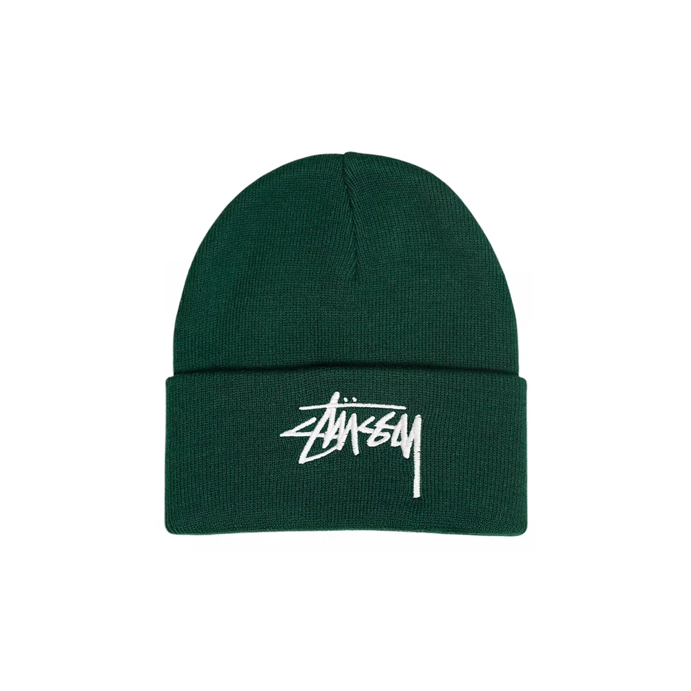 Шапка Stussy Big Stock Cuff Beanie Forest