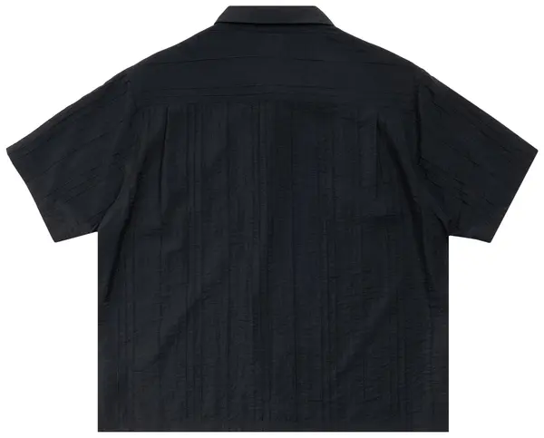 Рубашка Stussy Pleated Textured Shirt 'Black'