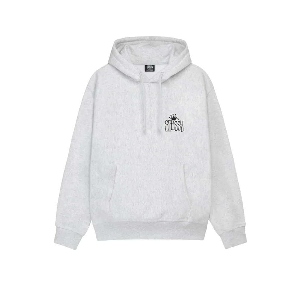 Stussy Crown International Hoodie 'Ash Heather'