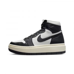 Кроссовки Nike Jordan 1 Elevate High белые, вид сбоку на платформу