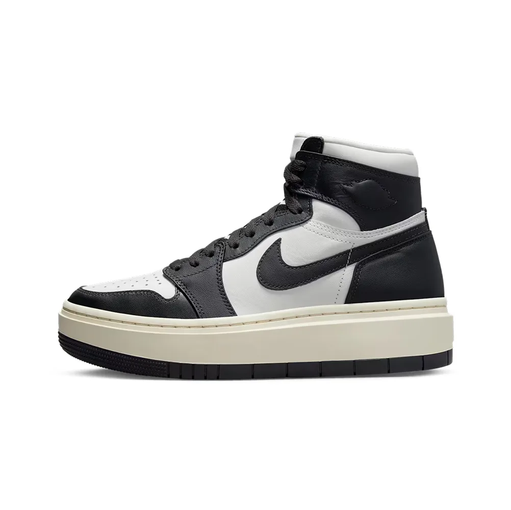Кроссовки Nike Jordan 1 Elevate High белые, вид сбоку на платформу