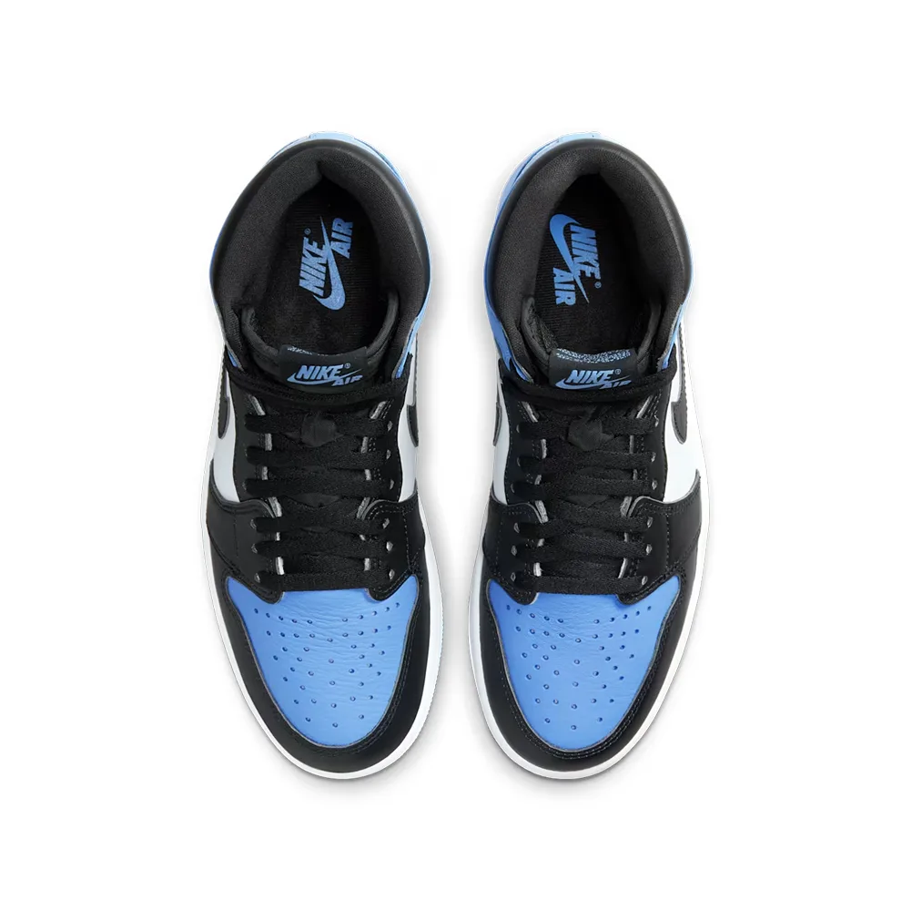 Деталь кроссовок Jordan 1 High OG, расцветка UNC Toe