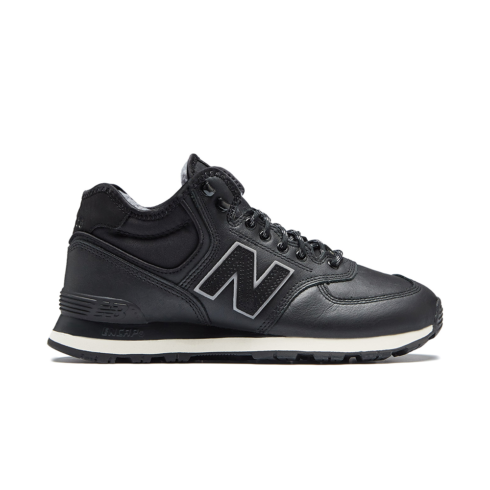 Черные Кроссовки New Balance MH574 Boot с утепленной меховой вставкой, кожаный верх, классический дизайн для холодной погоды