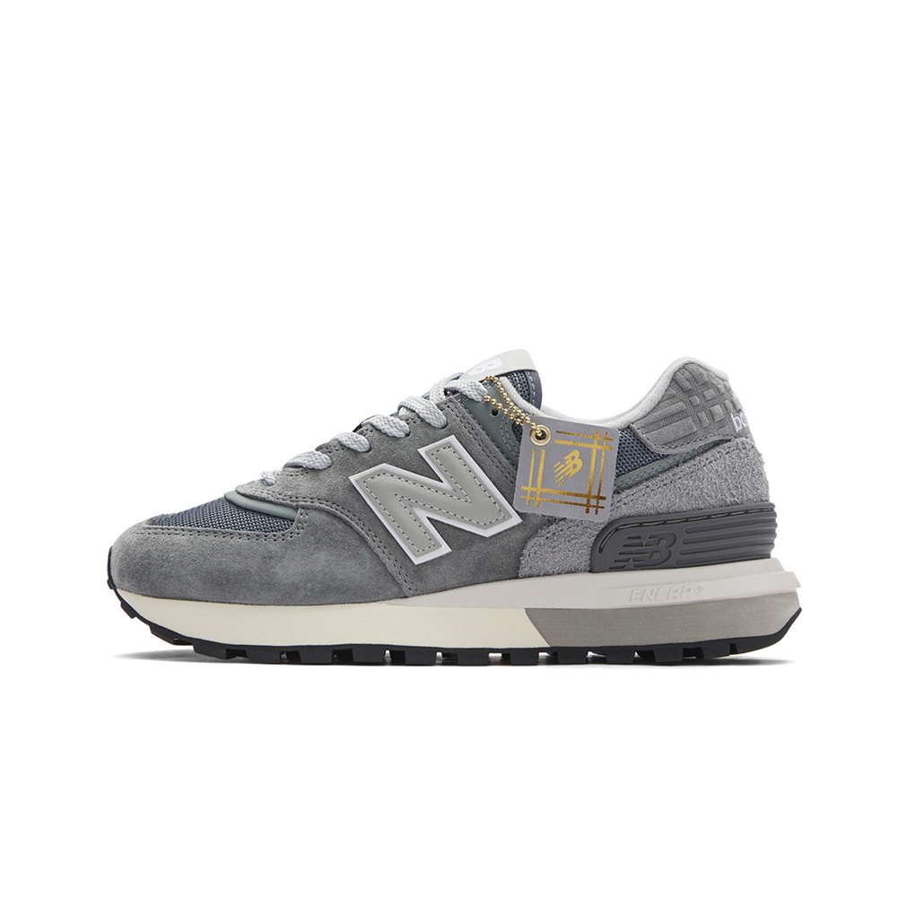 Стильные повседневные кроссовки NB 574 White Navy