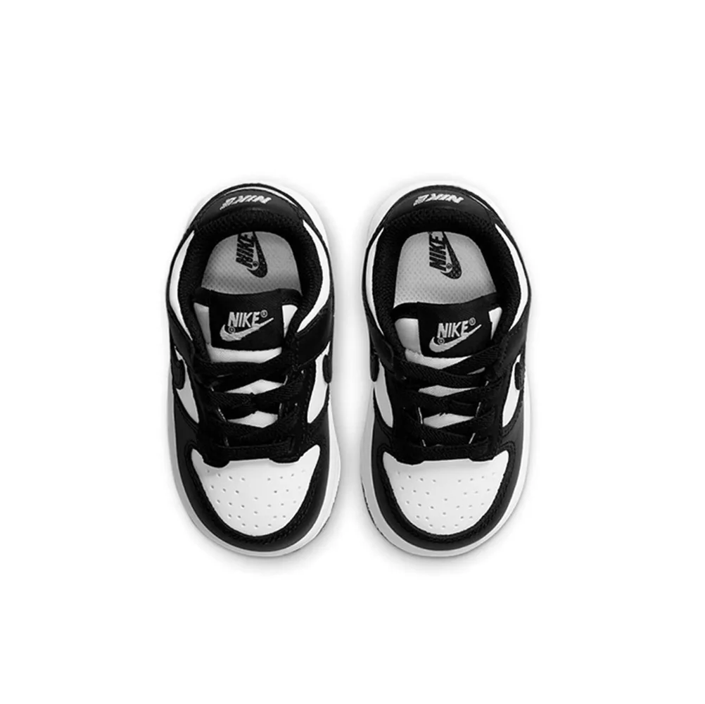 Кроссовки детские Nike Dunk low, White Black Panda (TD), компактные, черно-белые, с удобной шнуровкой и брендовым дизайном
