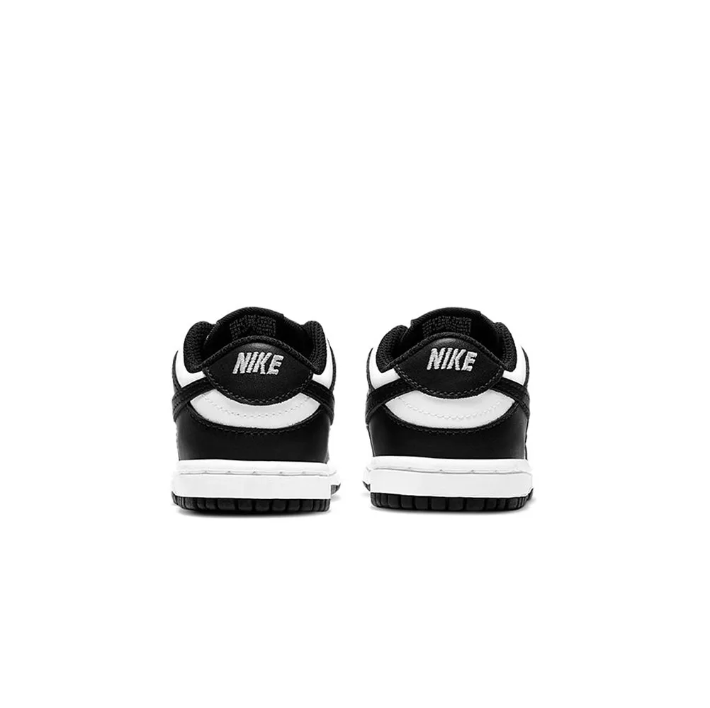 Кроссовки детские Nike Dunk low, White Black Panda (TD), модные, черно-белые, с ярким