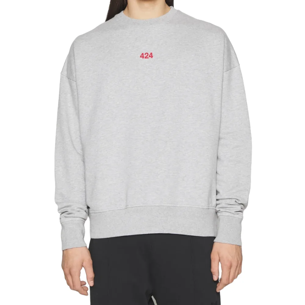 Свитшот 424 Logo Crew Sweat Grey