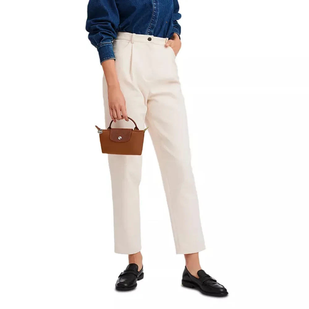 Сумка Longchamp Le Pliage Original Pouch With Handle Cognac 34175919504