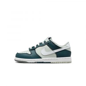 Кроссовки детские Nike Dunk low Split Deep Jungle темно-зеленые, светлые, удобные, для детей