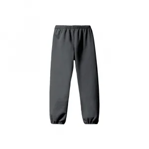 Детские брюки YEEZY GAP Fleece тёмно-серого цвета, вид спереди, мягкий флис, эластичный пояс