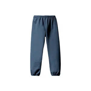 Детские брюки YEEZY GAP Fleece тёмно-синего цвета, вид спереди, мягкий флис, эластичный пояс