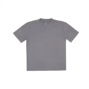 Тёмно-серая футболка Yeezy YZY Short Sleeve 537299-03, вид спереди, классический силуэт, минималистичный дизайн