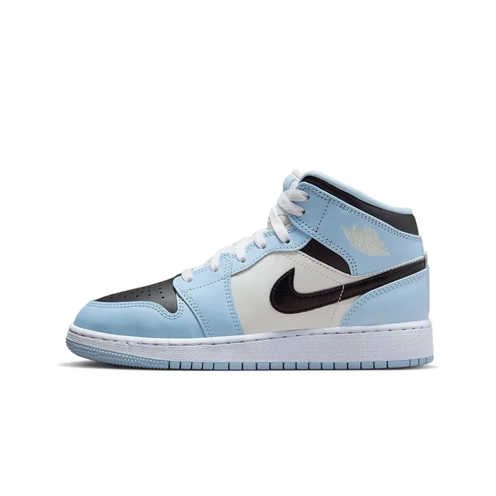 Кроссовки Nike Air Jordan 1 Mid GS "Ice Blue" 555112-401