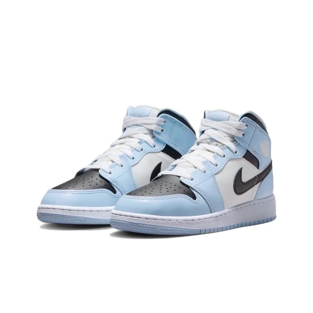 Кроссовки Nike Air Jordan 1 Mid GS "Ice Blue" 555112-401