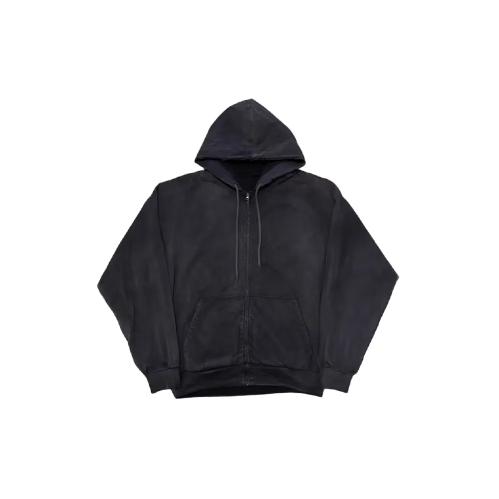 Худи Yeezy x Gap Zip Up Hoodie Black