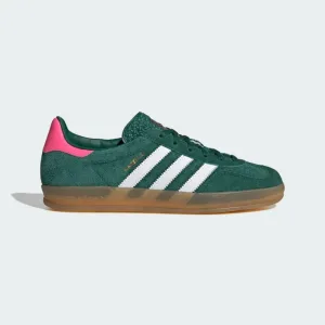 Кроссовки Adidas Gazelle Indoor 'Collegiate Green / Cloud White / Lucid Pink' (W)