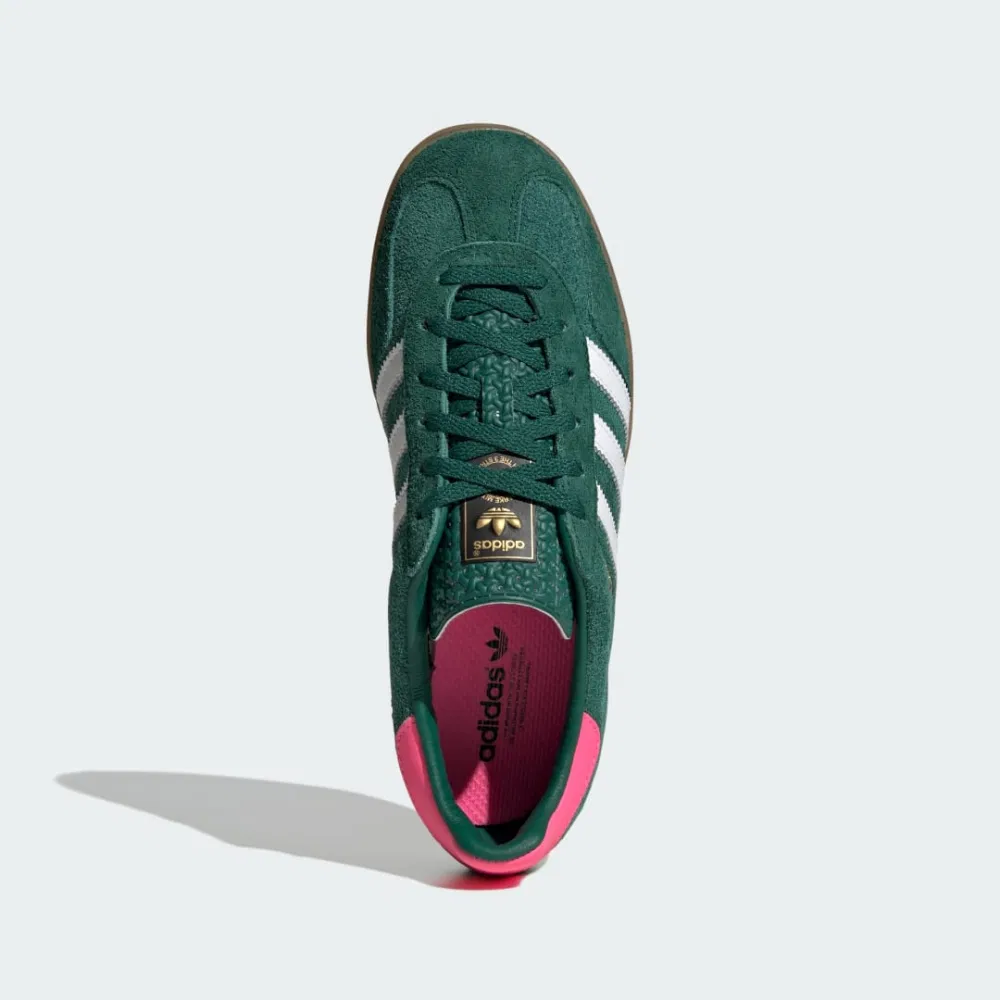 Кроссовки Adidas Gazelle Indoor 'Collegiate Green / Cloud White / Lucid Pink' (W)