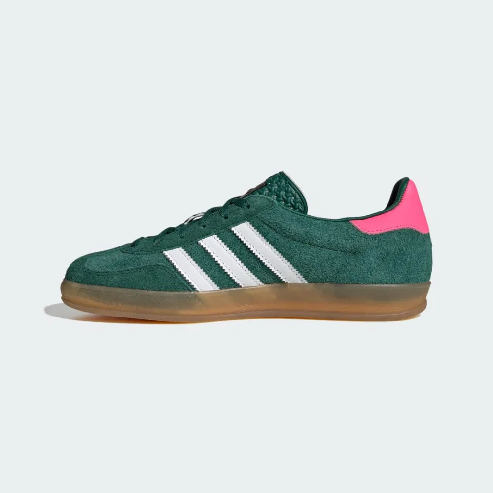 Кроссовки Adidas Gazelle Indoor 'Collegiate Green / Cloud White / Lucid Pink' (W)