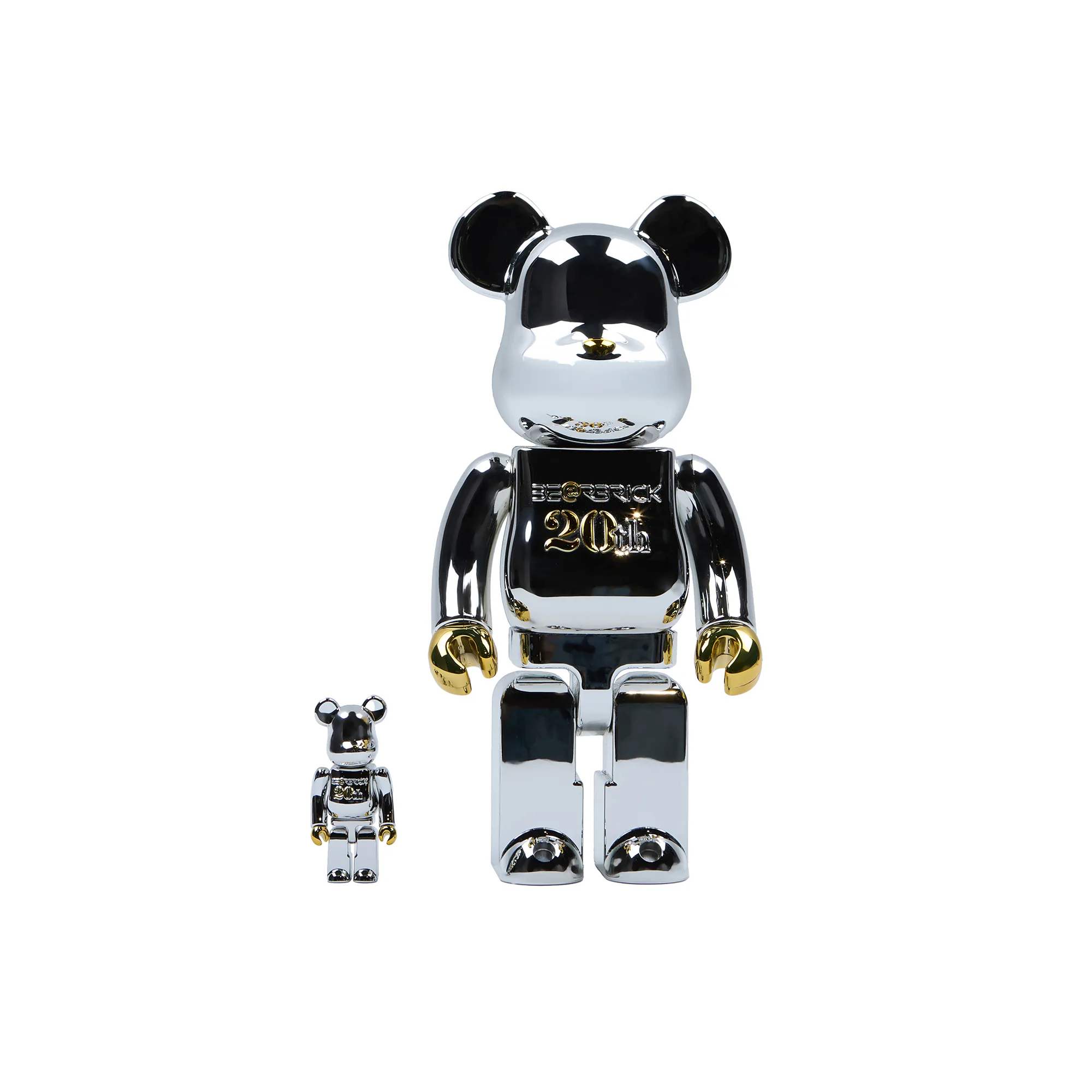 Medicom Toy Bearbrick 20th Anniversary 400% + 100%