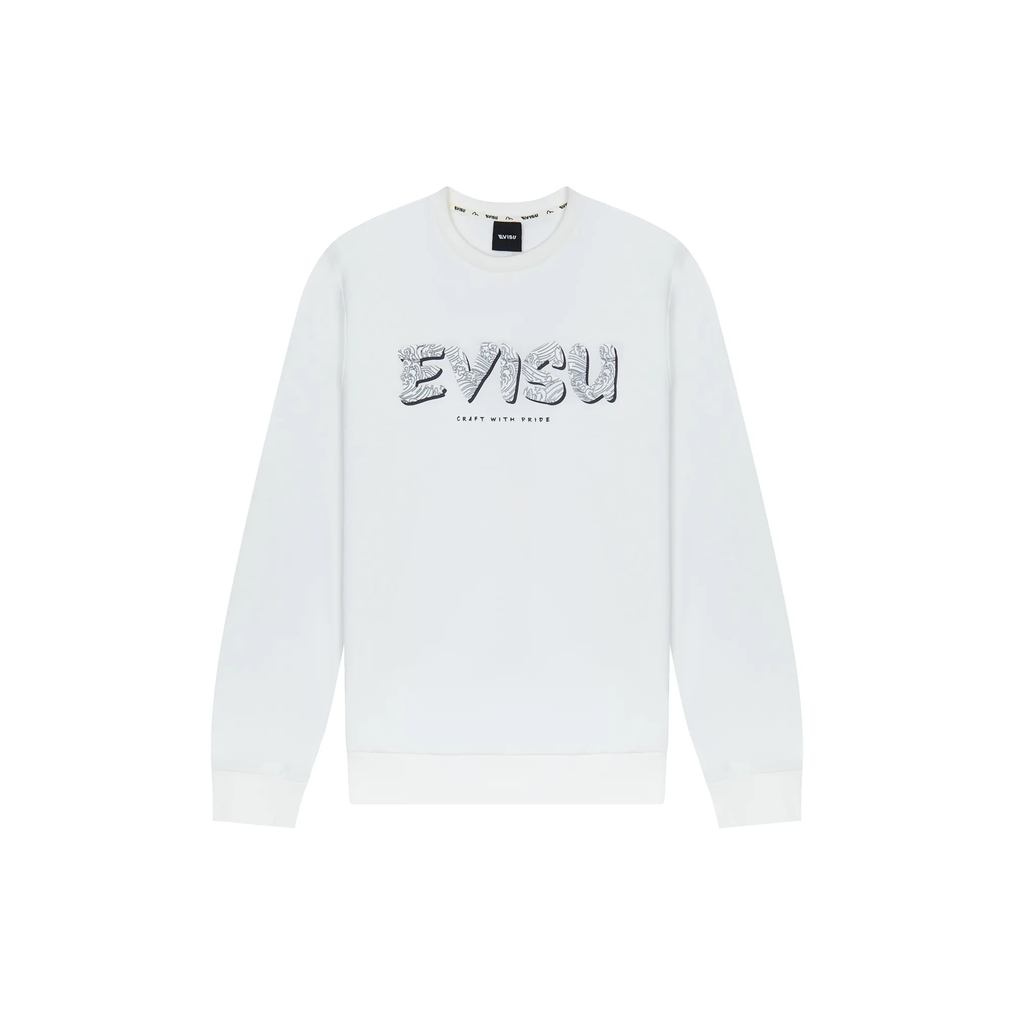 Evisu Logo Embroidery Oversized Sweatshirt