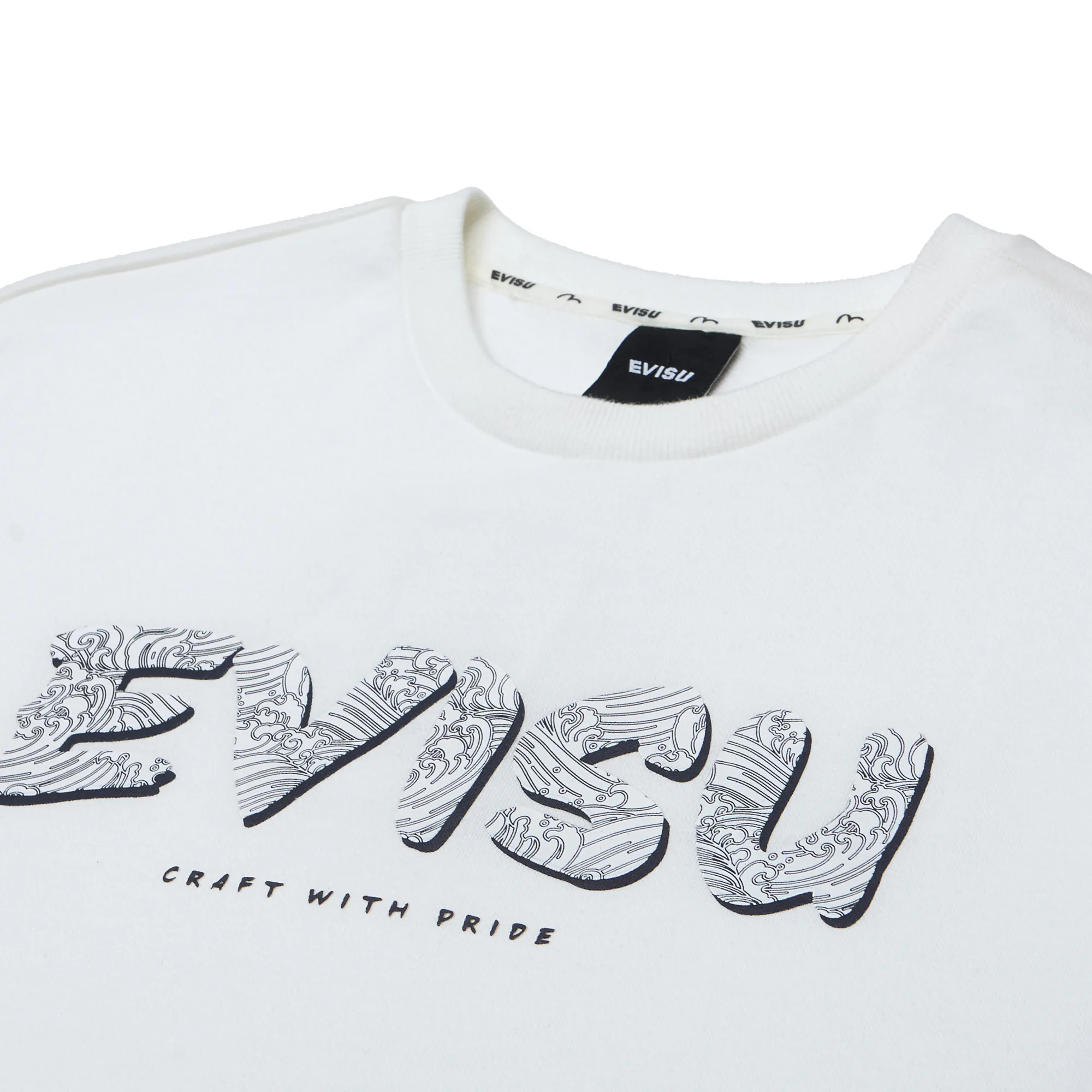 Evisu Logo Embroidery Oversized Sweatshirt