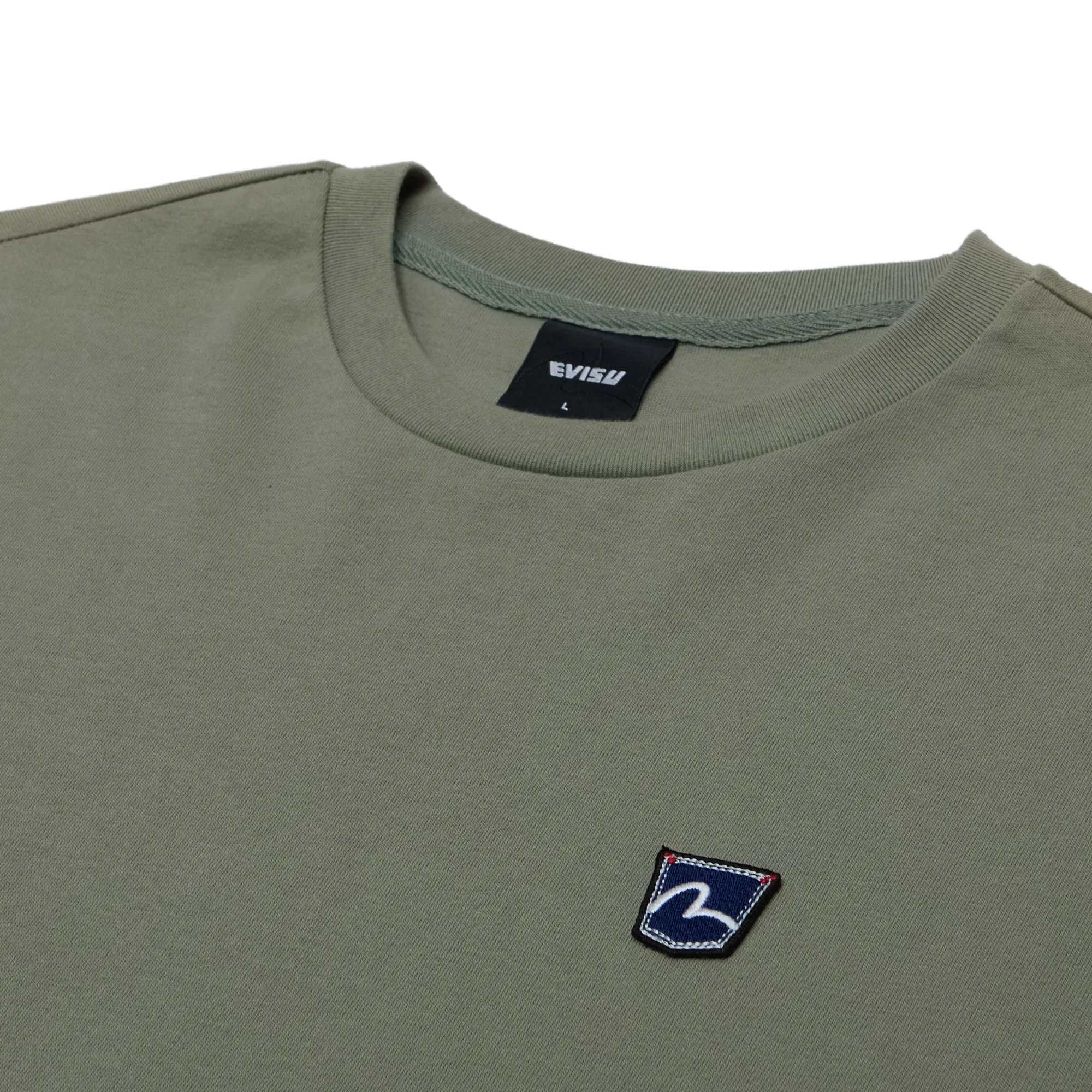 Evisu Denim Pocket LS T-shirt Light Khaki
