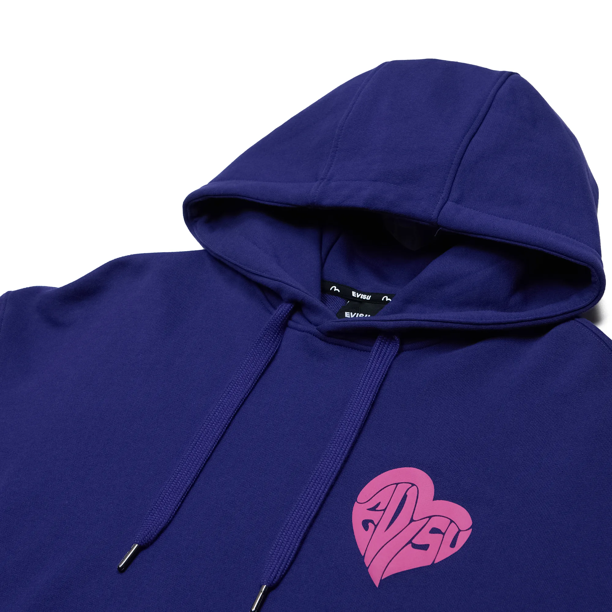 Evisu Heart Loose-Fit Hoodie Dark Blue