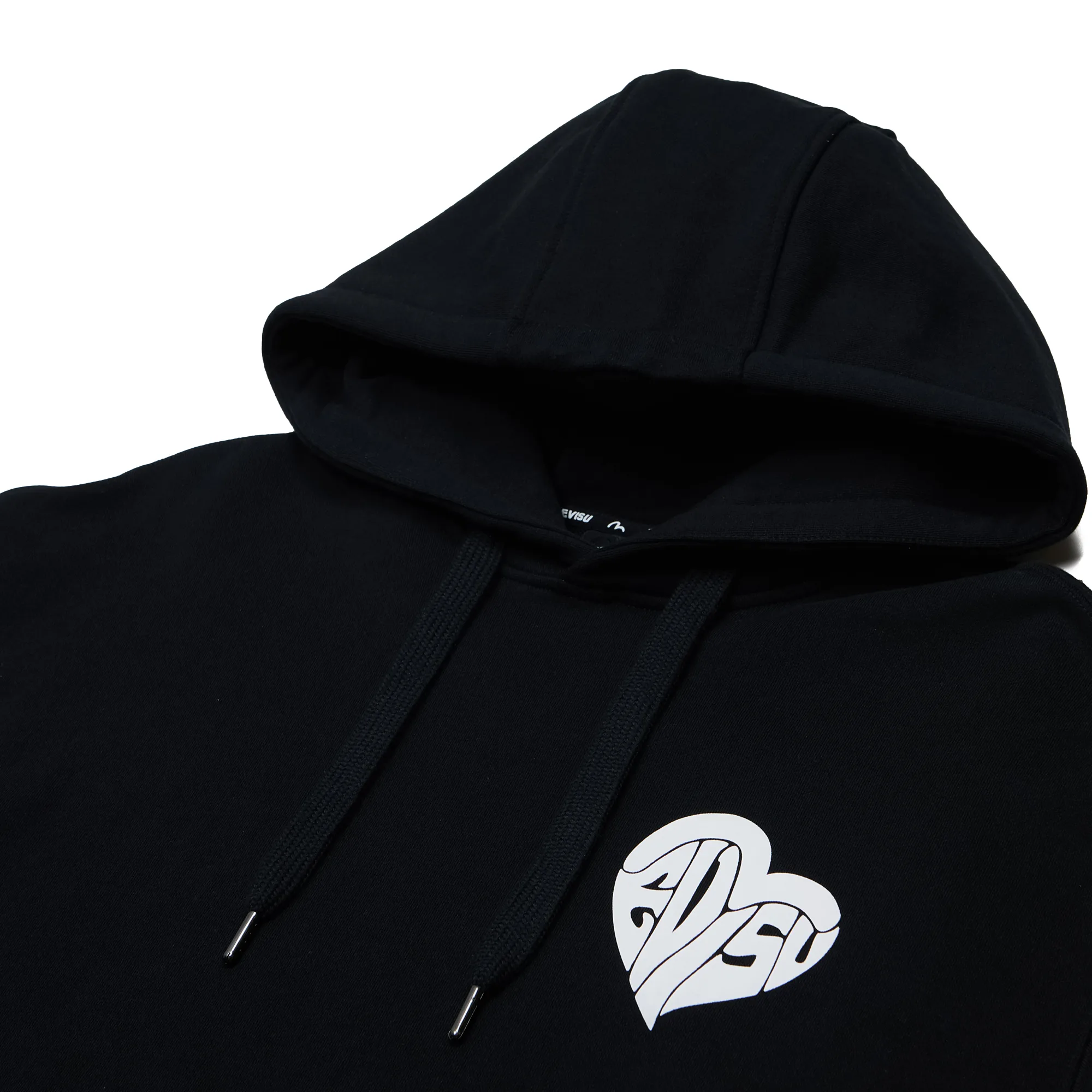 Худи Evisu Heart Loose-Fit Hoodie Black