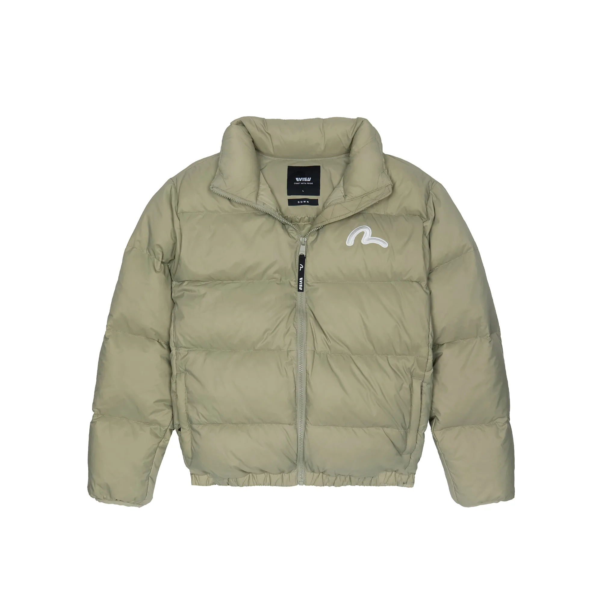 Evisu Solid Down Short Down Jacket
