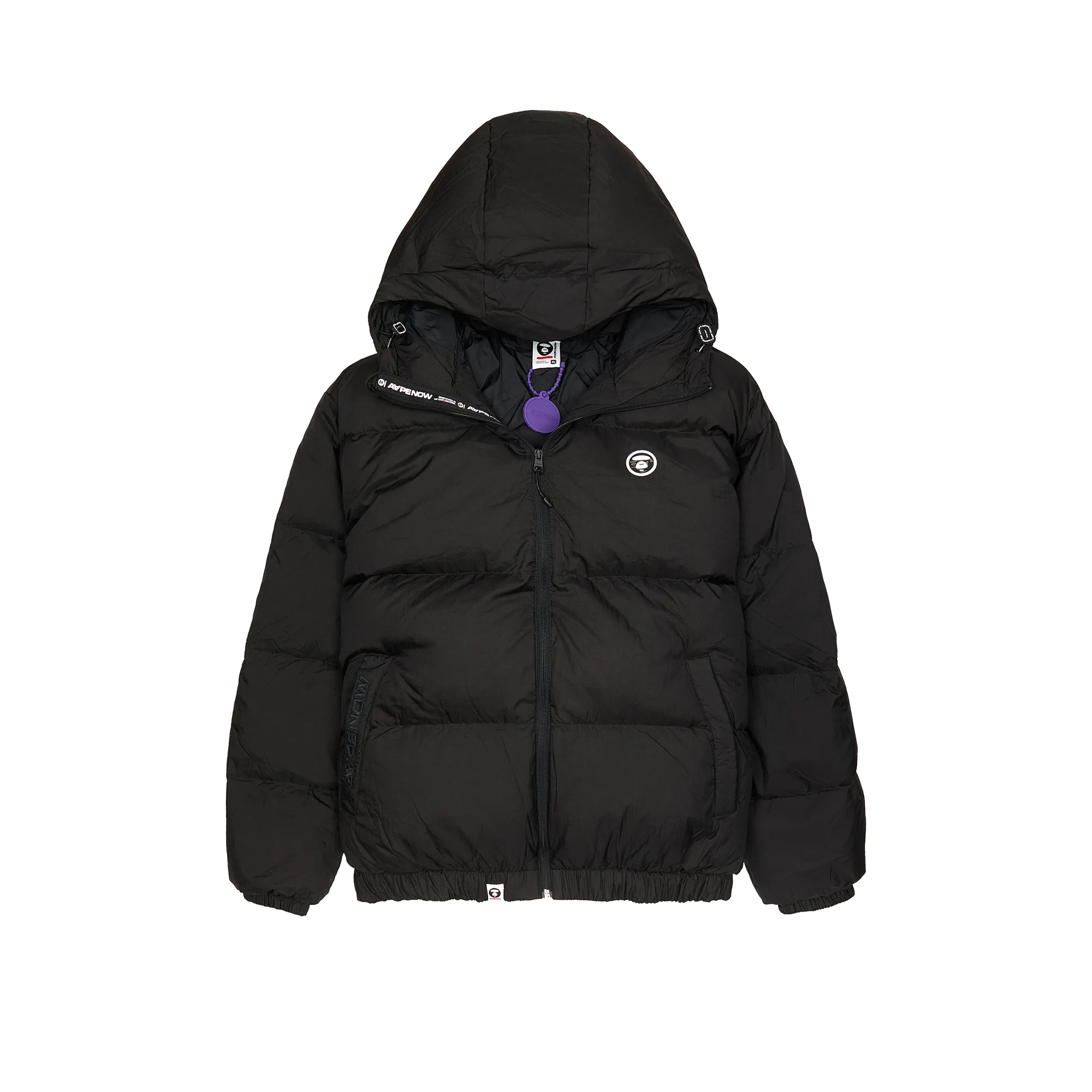 Пуховик AAPE NOW Hooded Down Jacket Black