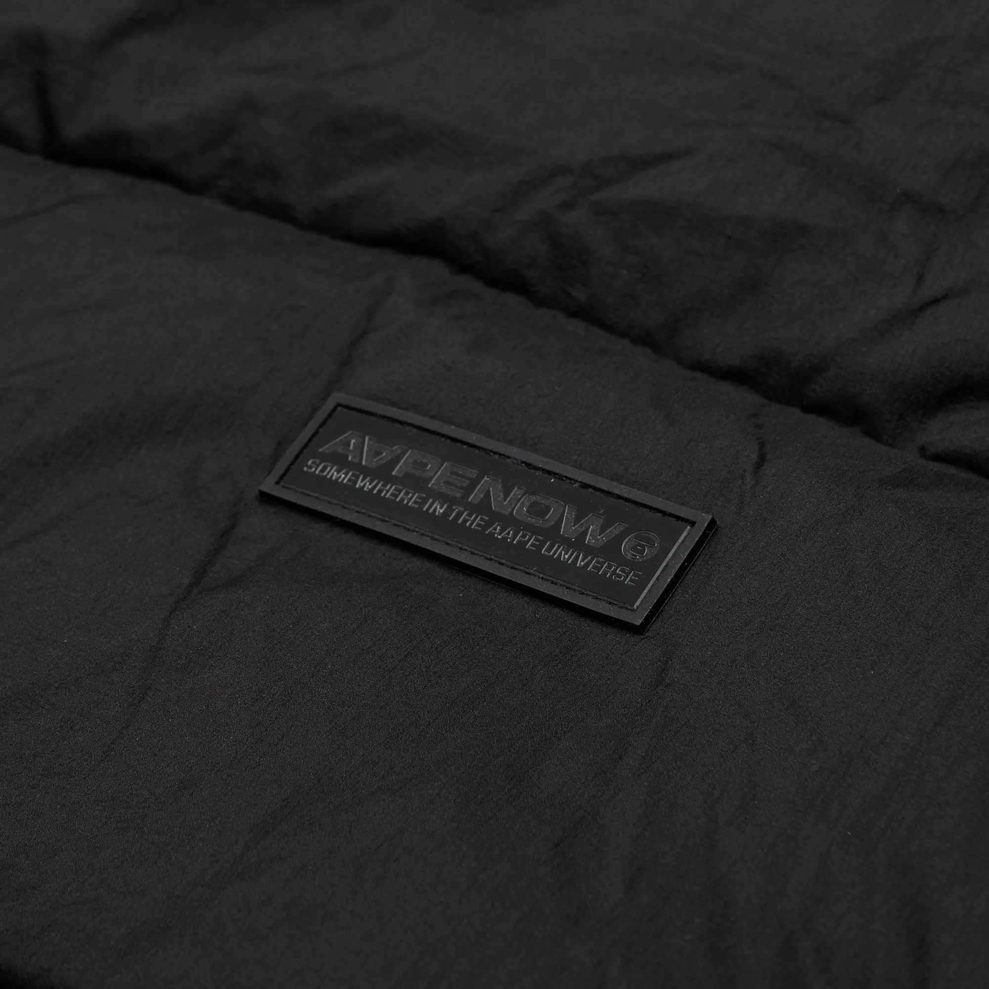 Пуховик AAPE NOW Hooded Down Jacket Black