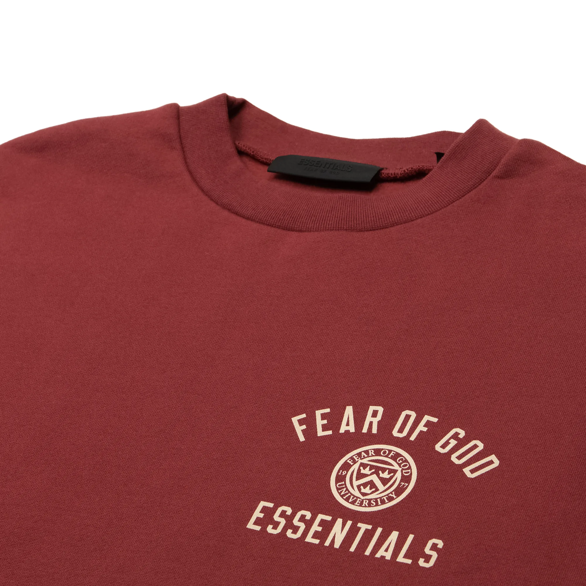 Свитшот Fear of God Essentials Fleece Crewneck Crimson