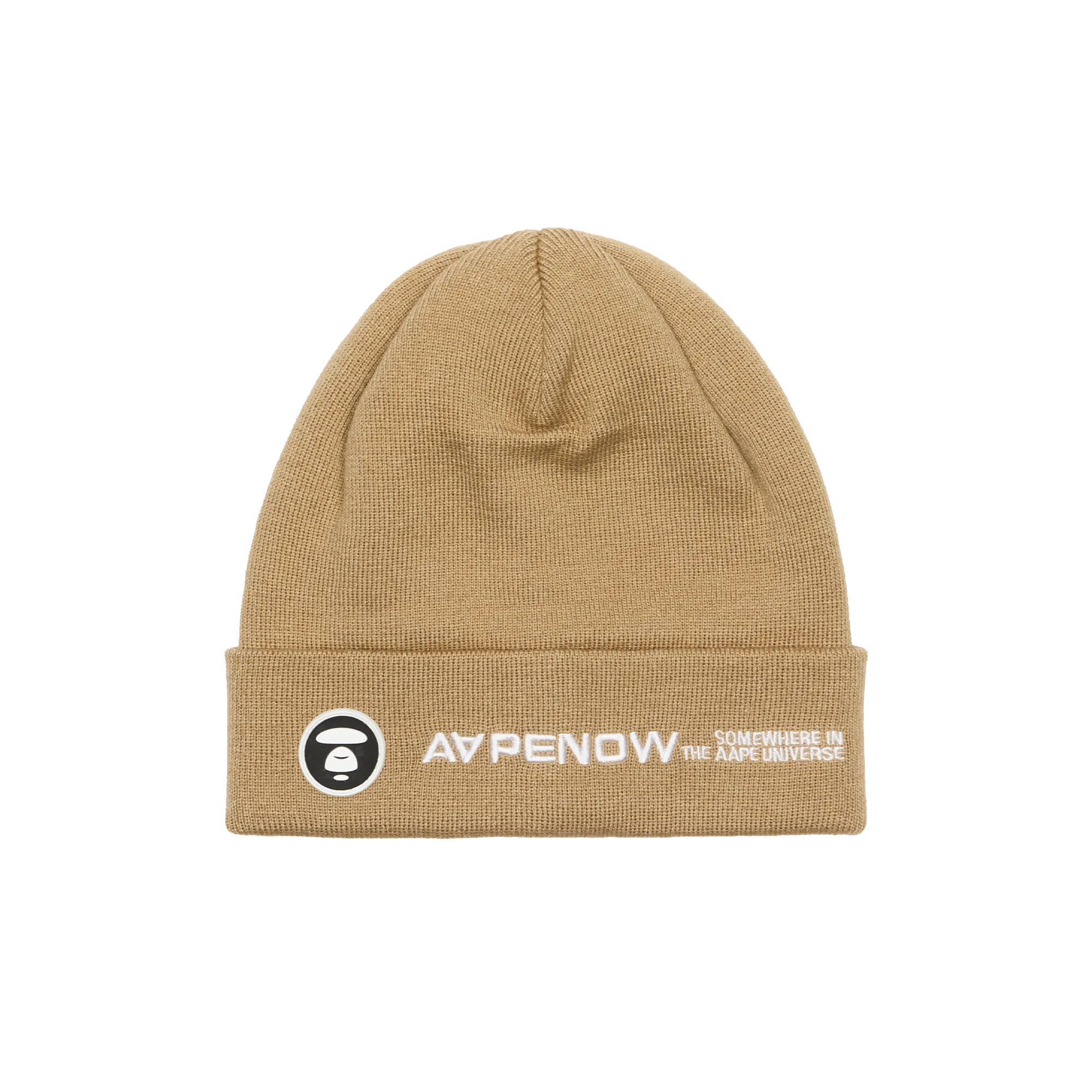 Шапка AAPE NOW Beanie Knit Cap Beige
