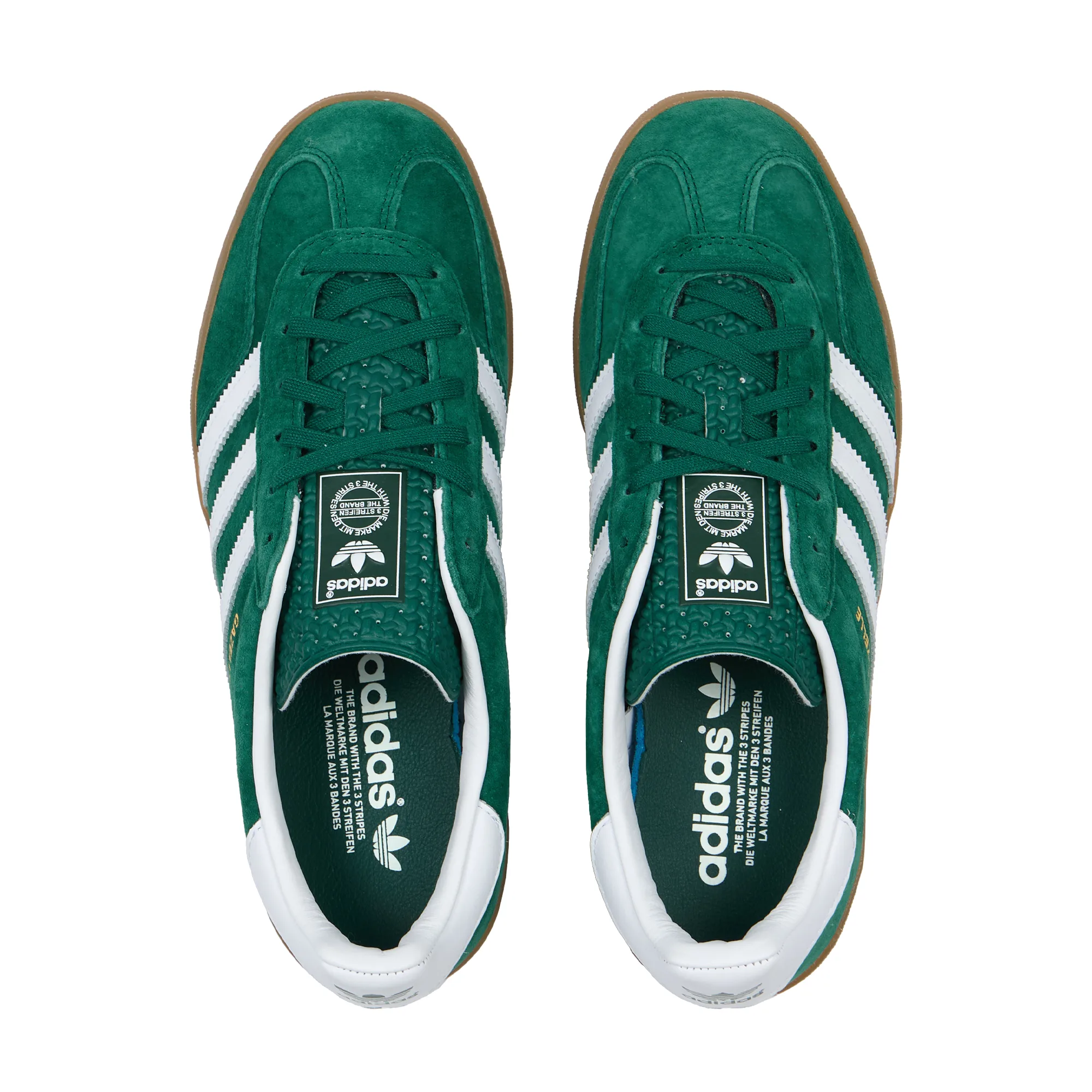 Кроссовки Adidas Gazelle Indoor Collegiate Green / Cloud White / Gum IG1596